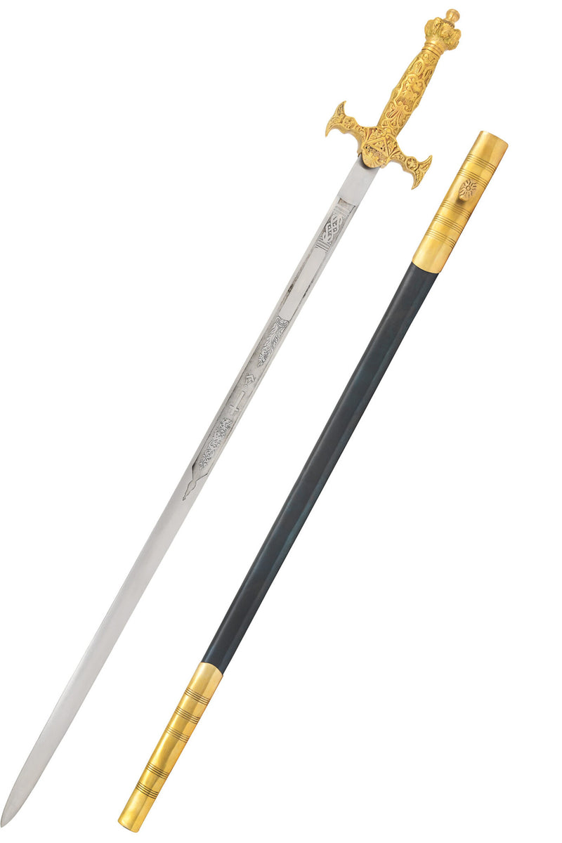 Ceremoniezwaard, goud, semi-scherp