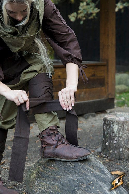 Renaissancebroek Raphael, bruin-groen