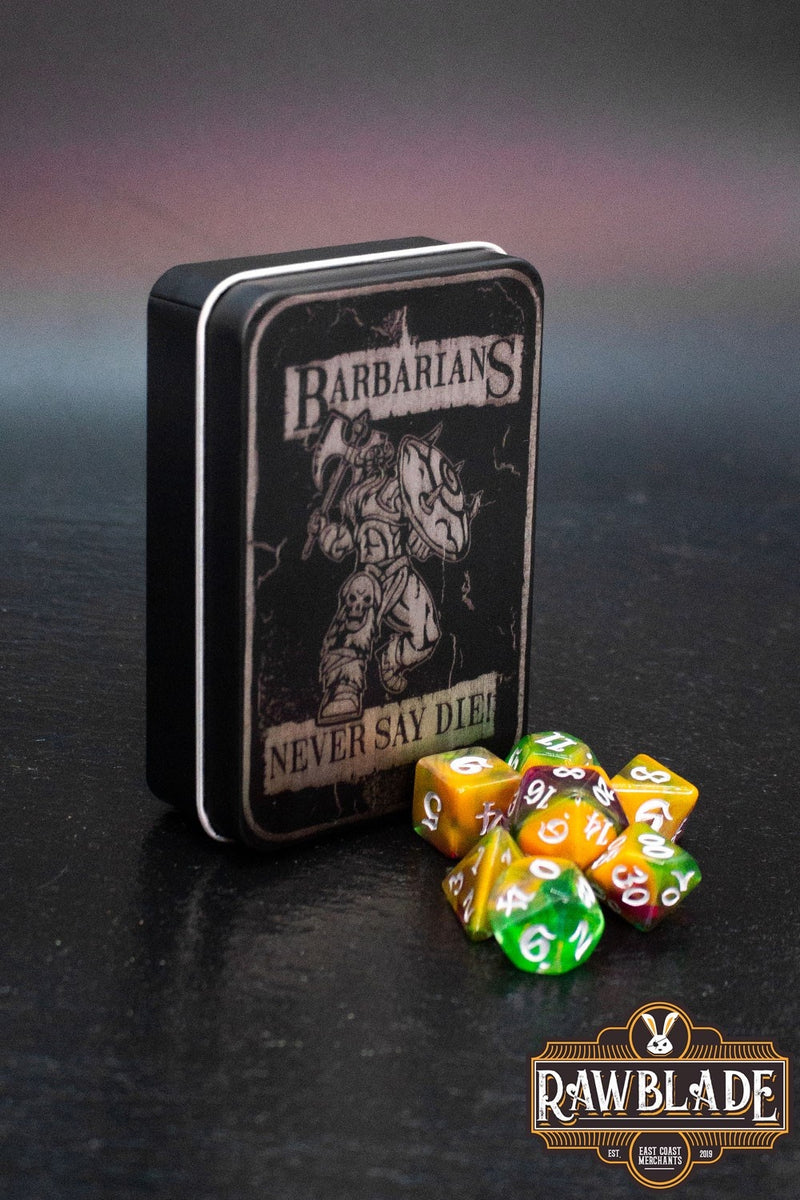 Dobbelstenenset - Barbarians Never Say Die