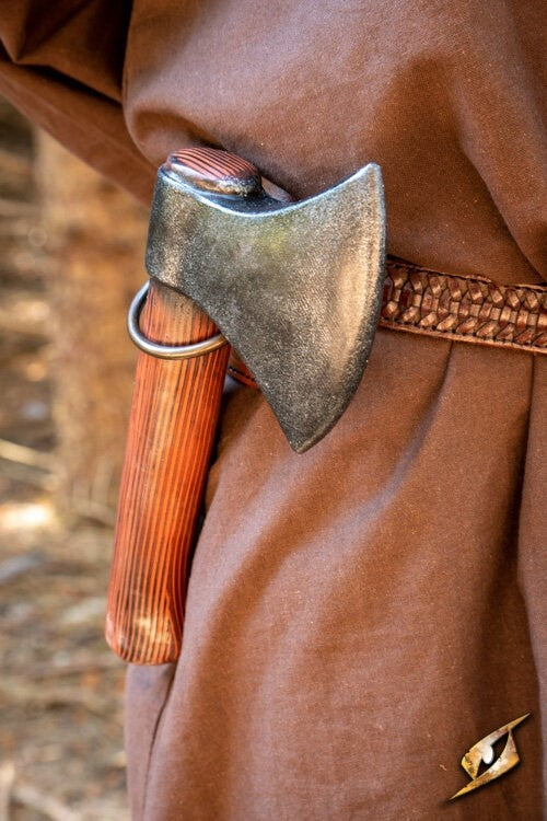 LARP zwaardhouder met ring, bruin