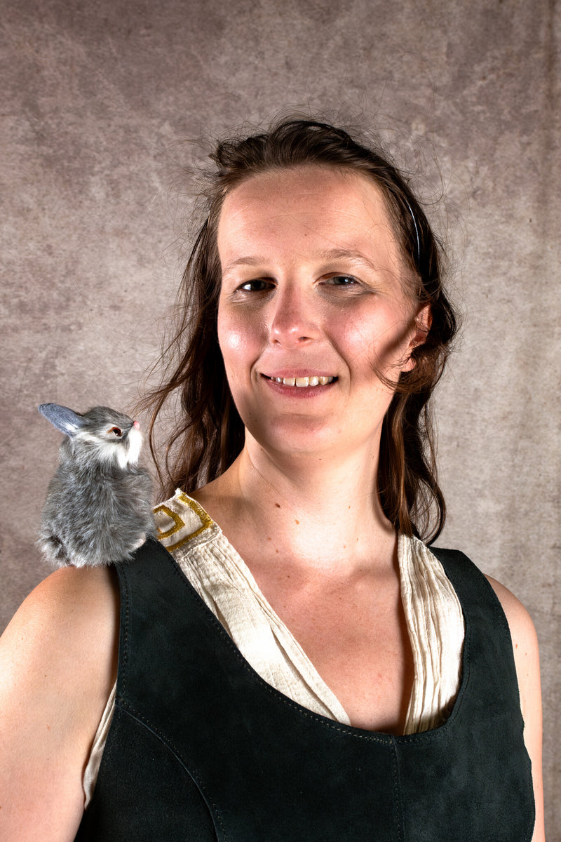 Buidel met konijn Roger - Rood