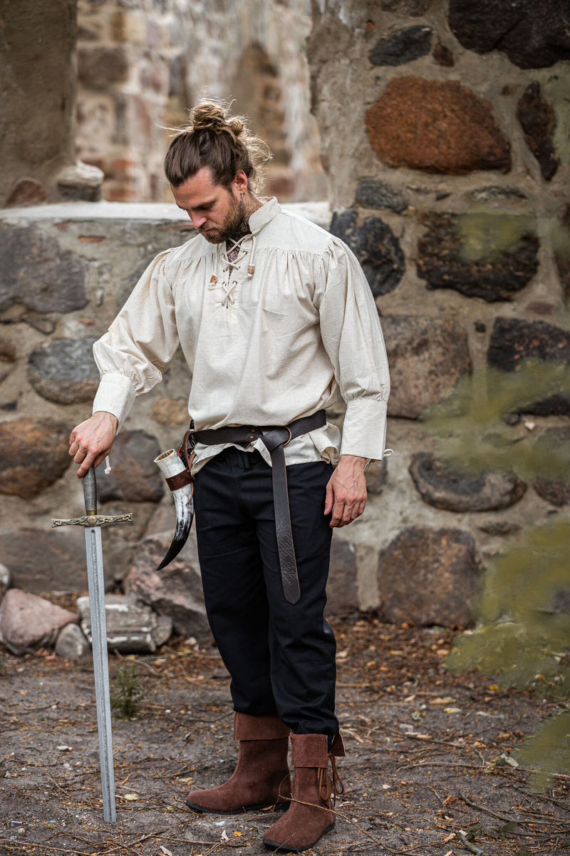 Middeleeuws hemd Bernard, crème