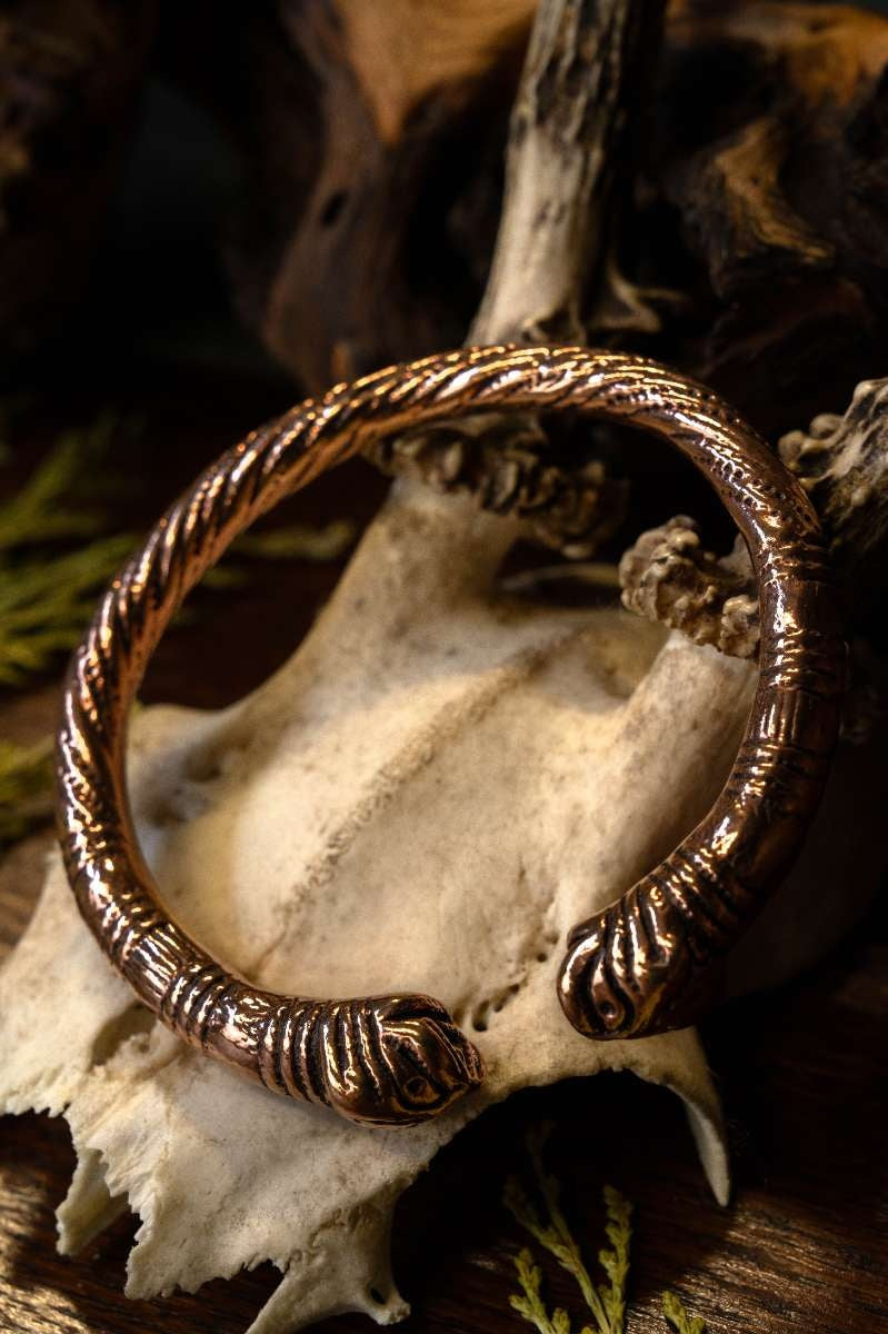 Viking armband Midgaardslang, brons