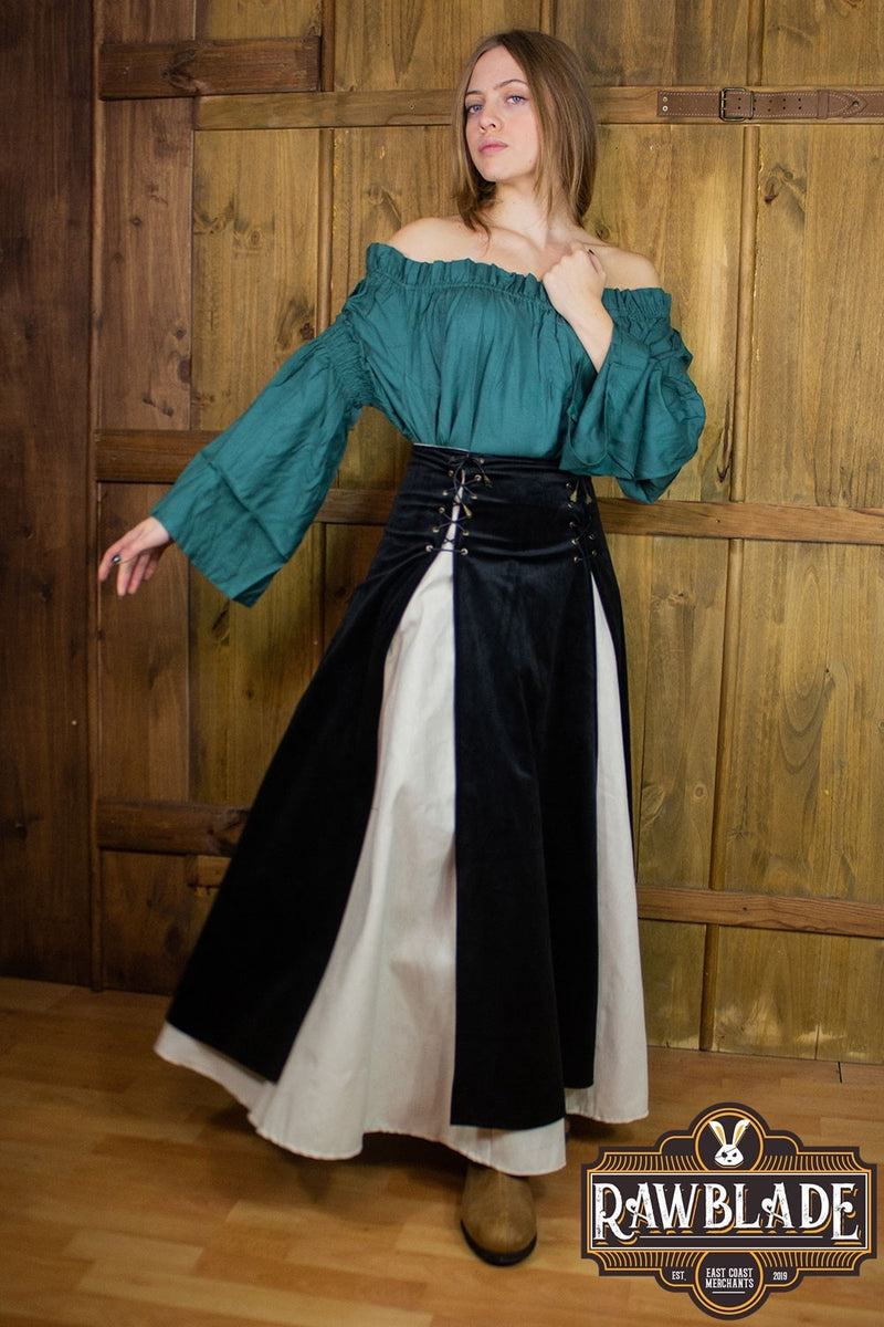 Isabela Deluxe Dubbel Kjol - Svart 