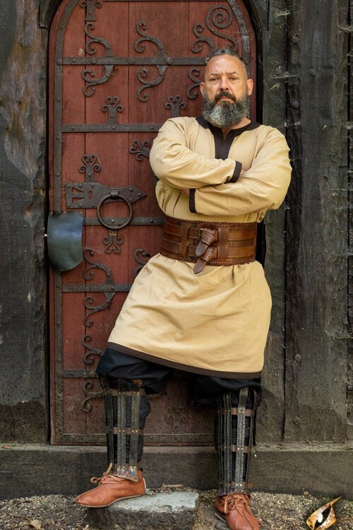 Cintura con nodi celtici, marrone 