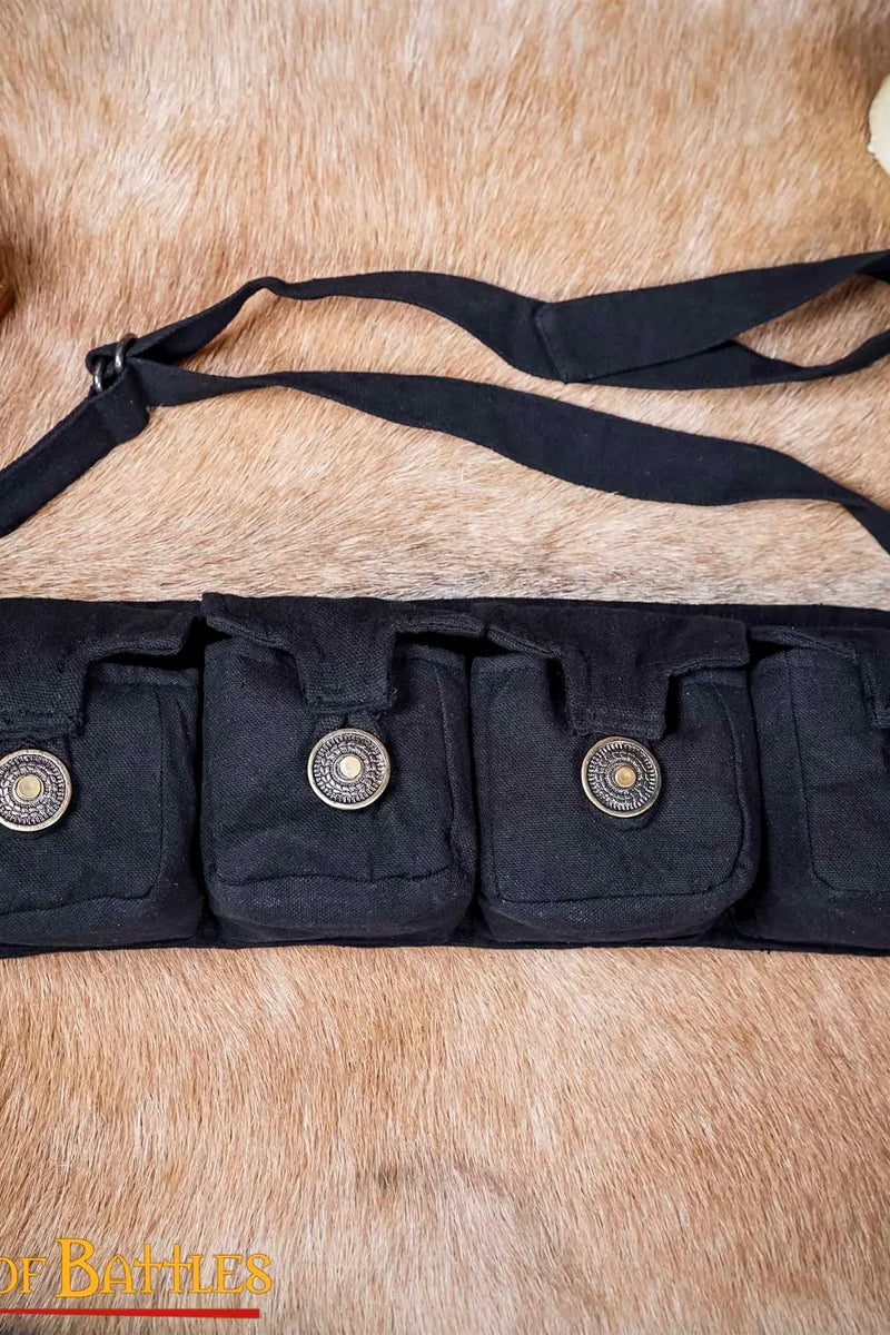 Avonturierstas Eldric, zwart