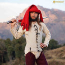 Pourpoint del siglo XIV-XV, lana, natural 