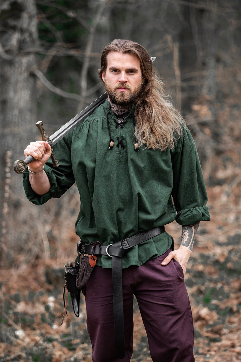 Średniowieczna koszula Georg, zielony
