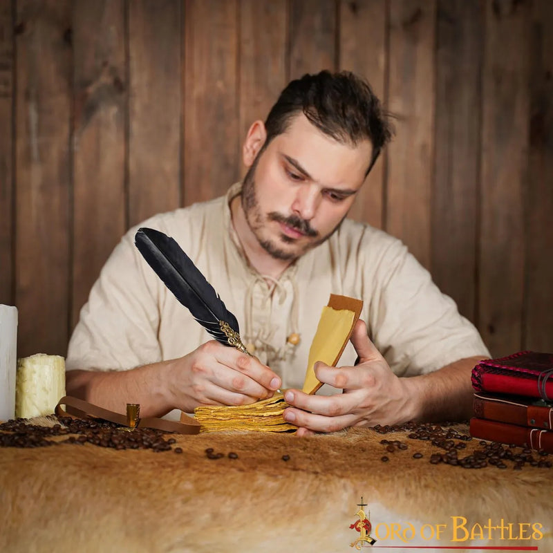 Leather book pirate, antique