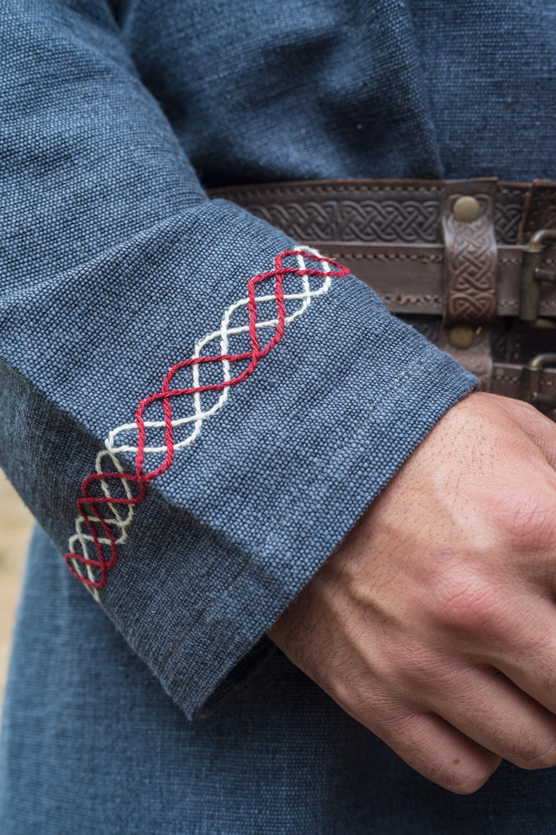 Viking tuniek wolf Fenrir, blauw