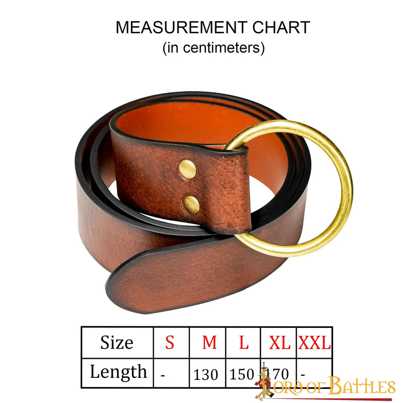 Keltische riem Maeve, 130 cm, bruin