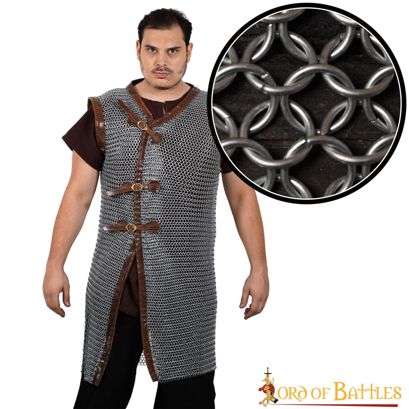 Maliën Byrnie lang, ongeklonken, verzinkt 10 mm