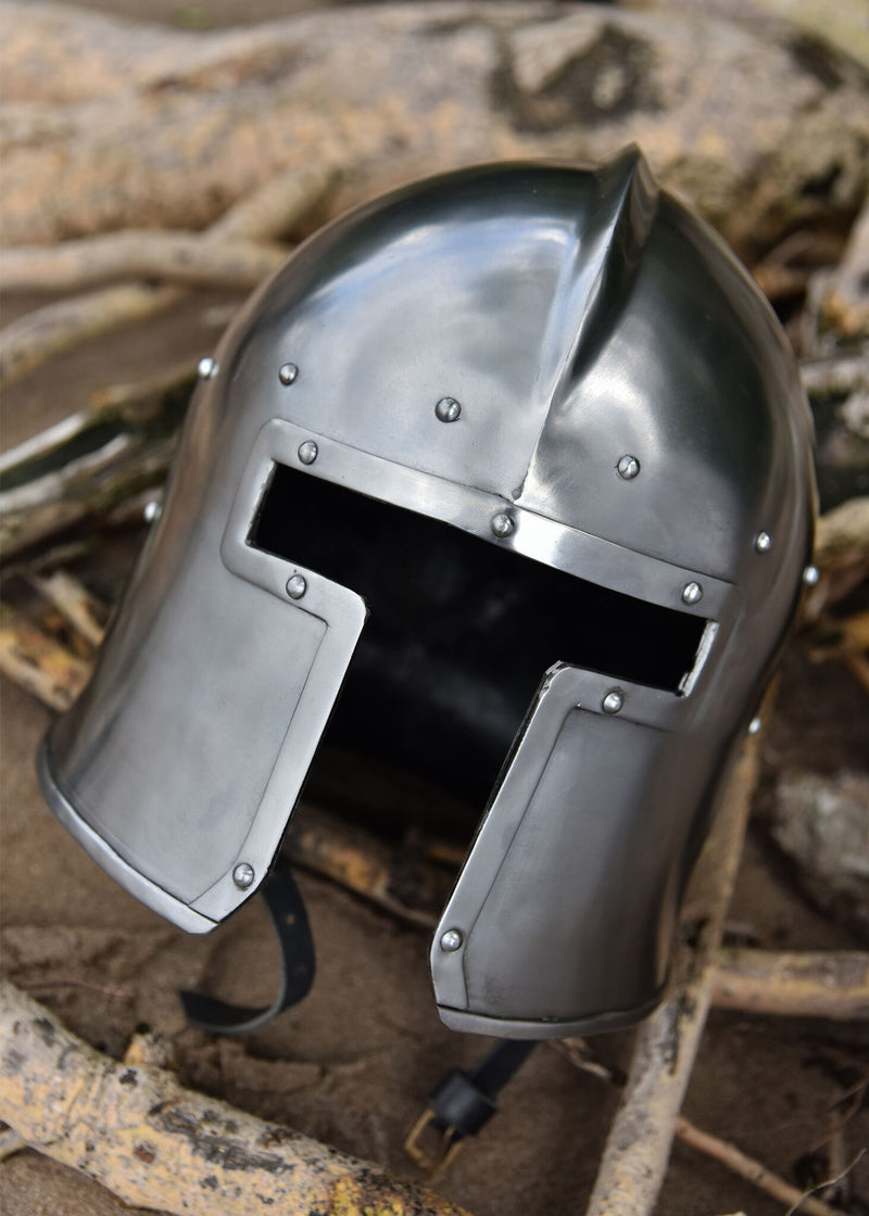 Avant italien Barbute, vers 1440 après J.-C., 2 mm (battle-ready) 