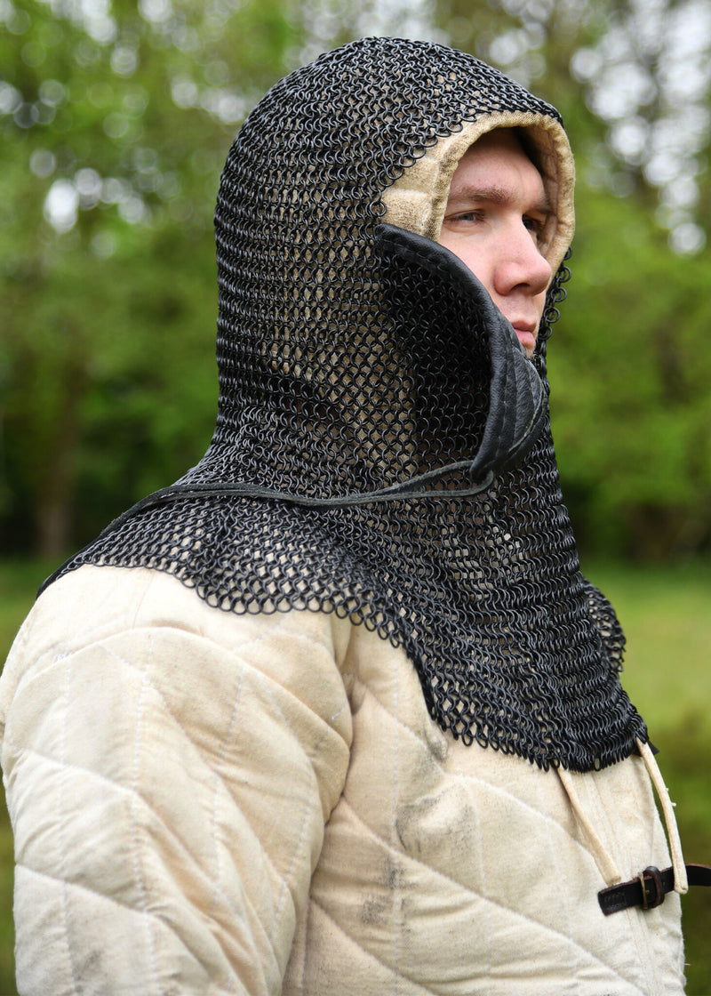 Cofia de malla con ventail triangular, bronceado, 8 mm 