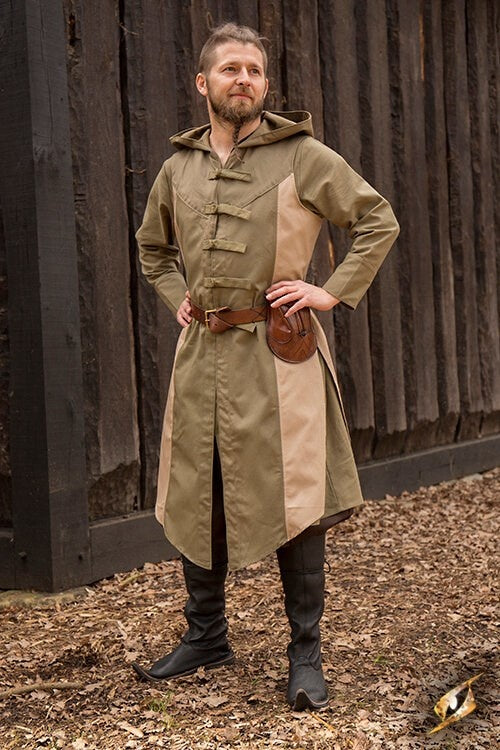 Mouwloze jas Assassins Creed, groen-zandkleur