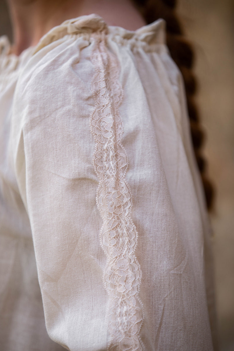 Chemise Fleur crème 