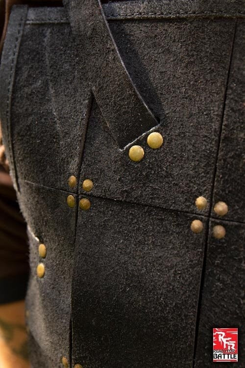 RFB Fighter leren pantser, zwart