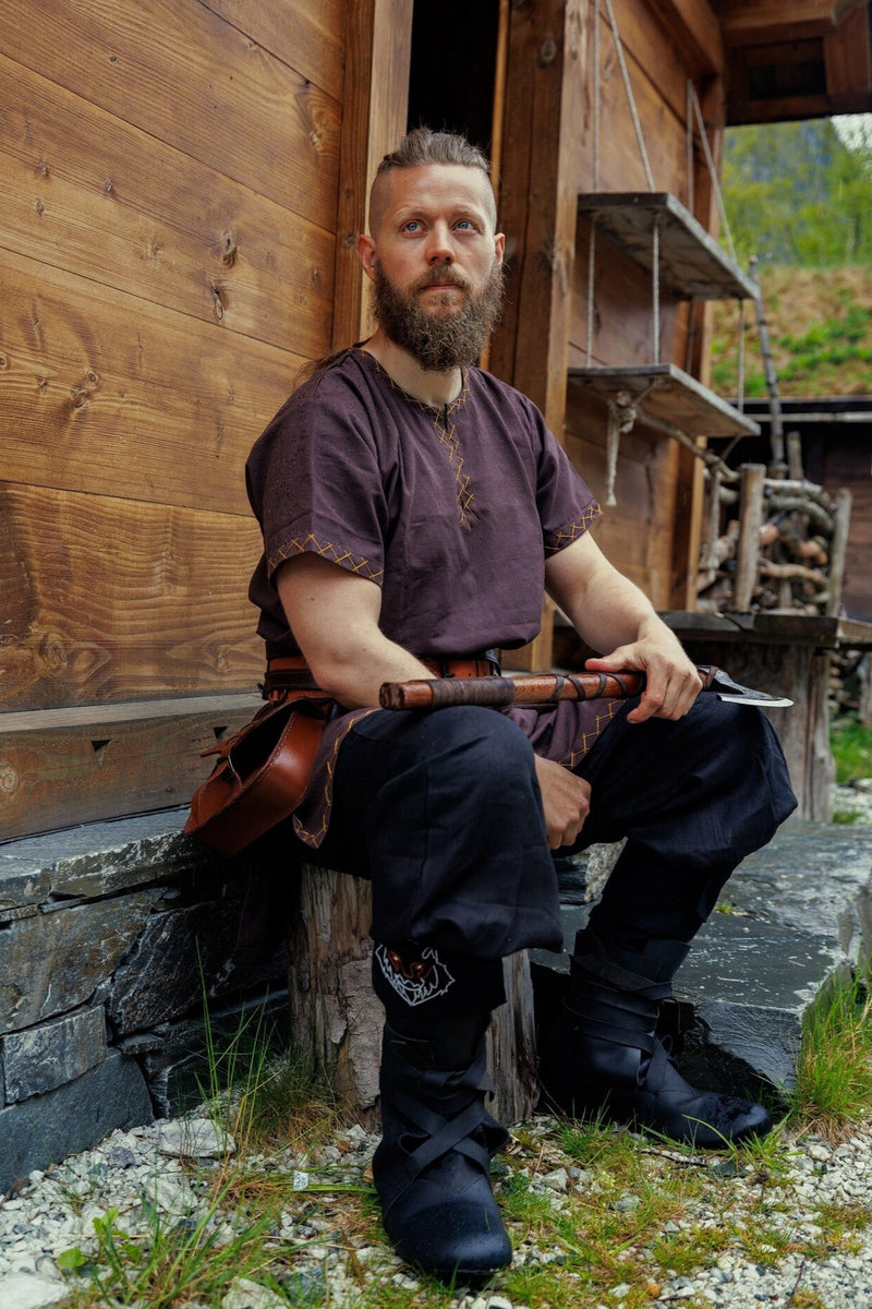 Korte Viking tuniek Harbard, bruin