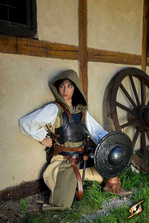 Merc steel-leather cuirass, bronzed, 1 mm