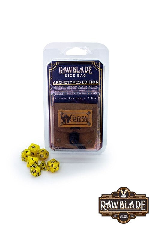 Dice bag met set dobbelstenen Paladin