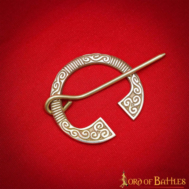 Keltische hoefijzerfibula, messing