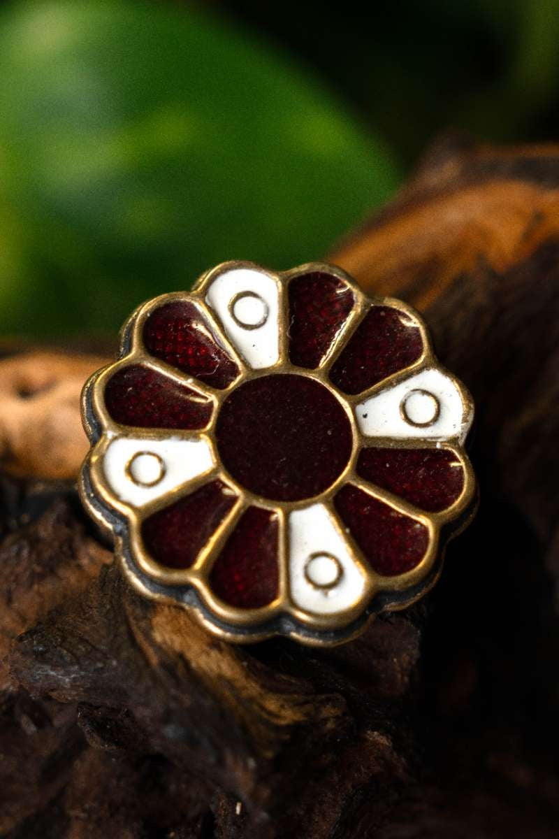 Fibule rosette alamane, bronze 