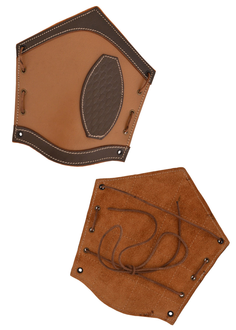 Morrigan Keltische leren bracers, onderarmbeschermers