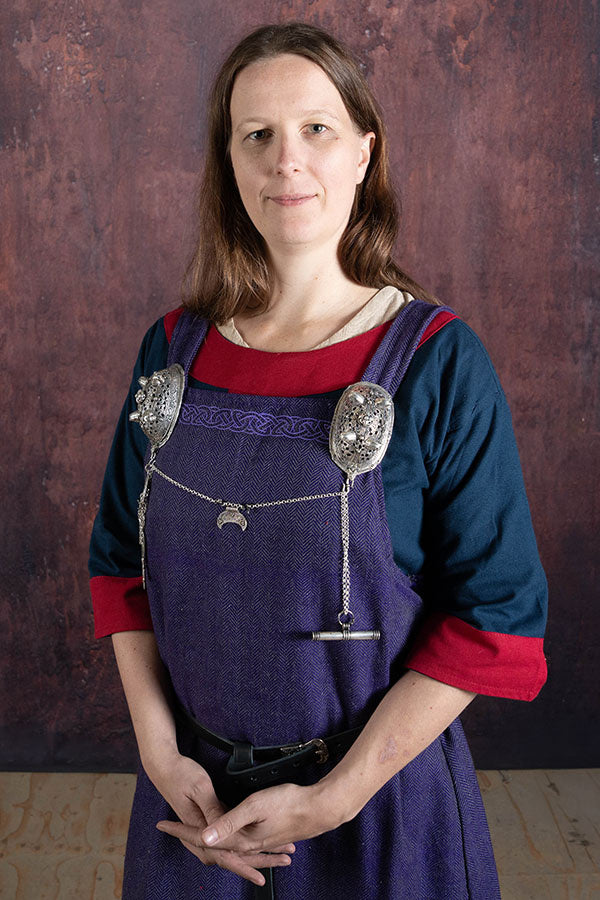 Hangeroc Alva vissegraatmotief lila