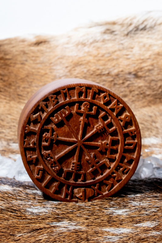 Sieradendoosje Vegvisir, hout