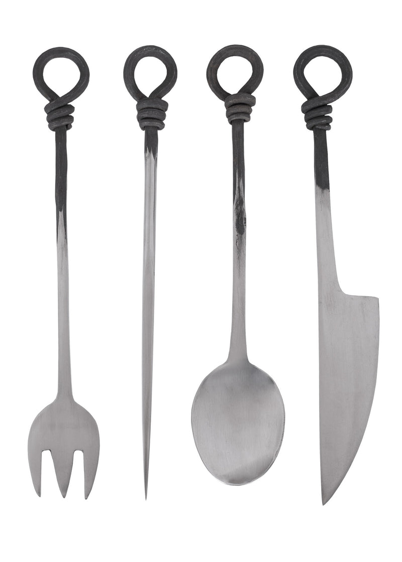 Middeleeuwse bestekset roestvrij staal