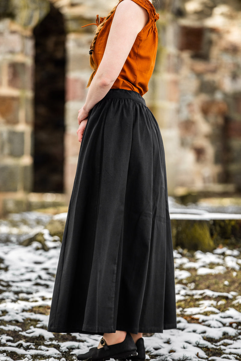 Middeleeuwse rok Konstanze, zwart