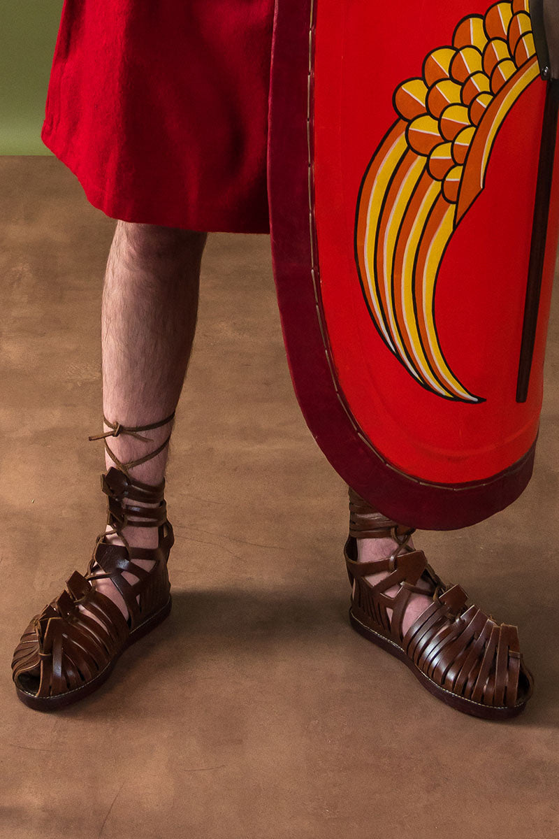 Caligae Neptunus, romeins, bruin