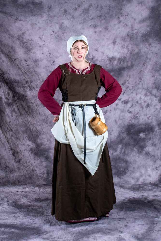 Schort Alianor, naturel