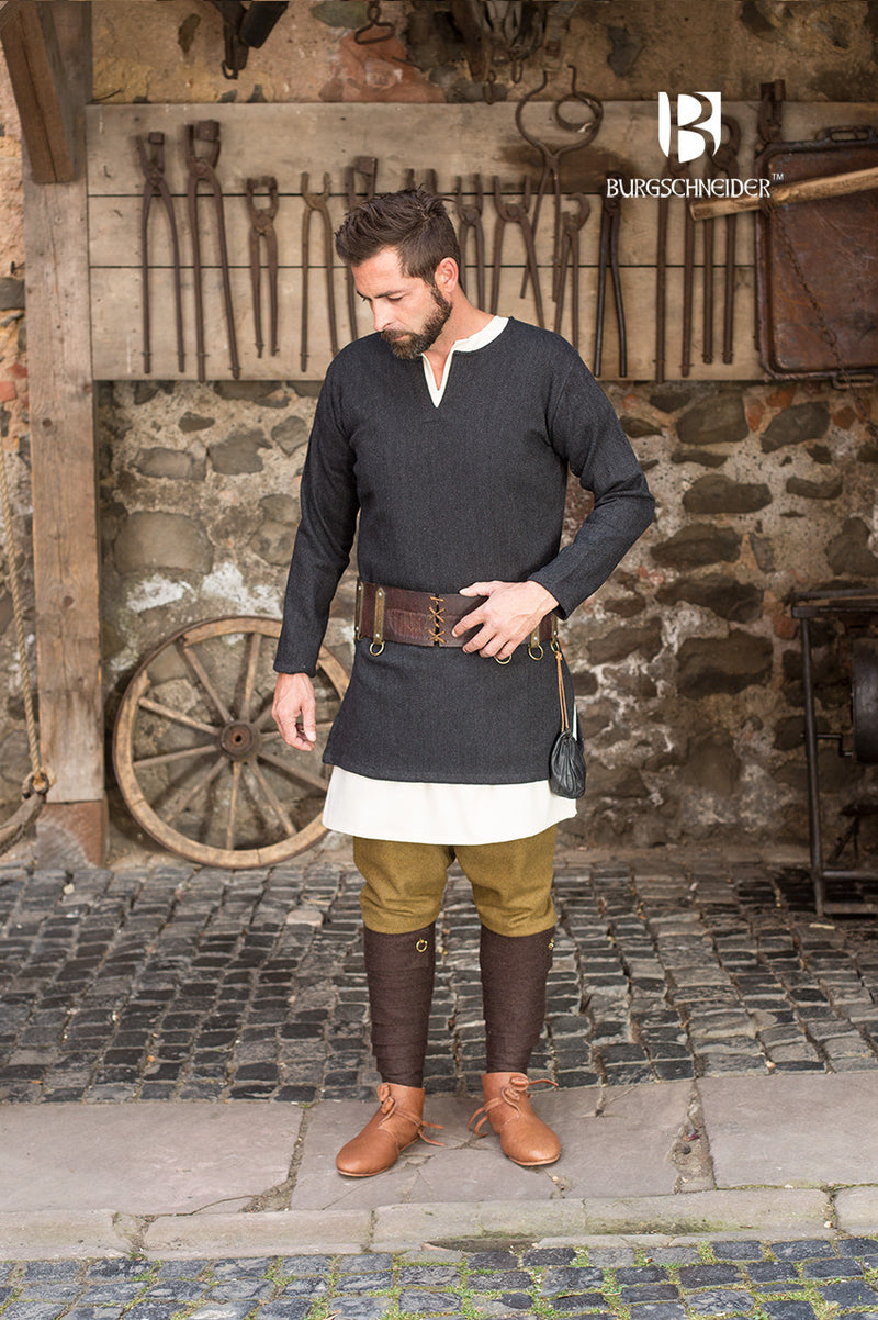 Vissengraattuniek Tyr, zwart, wolmix