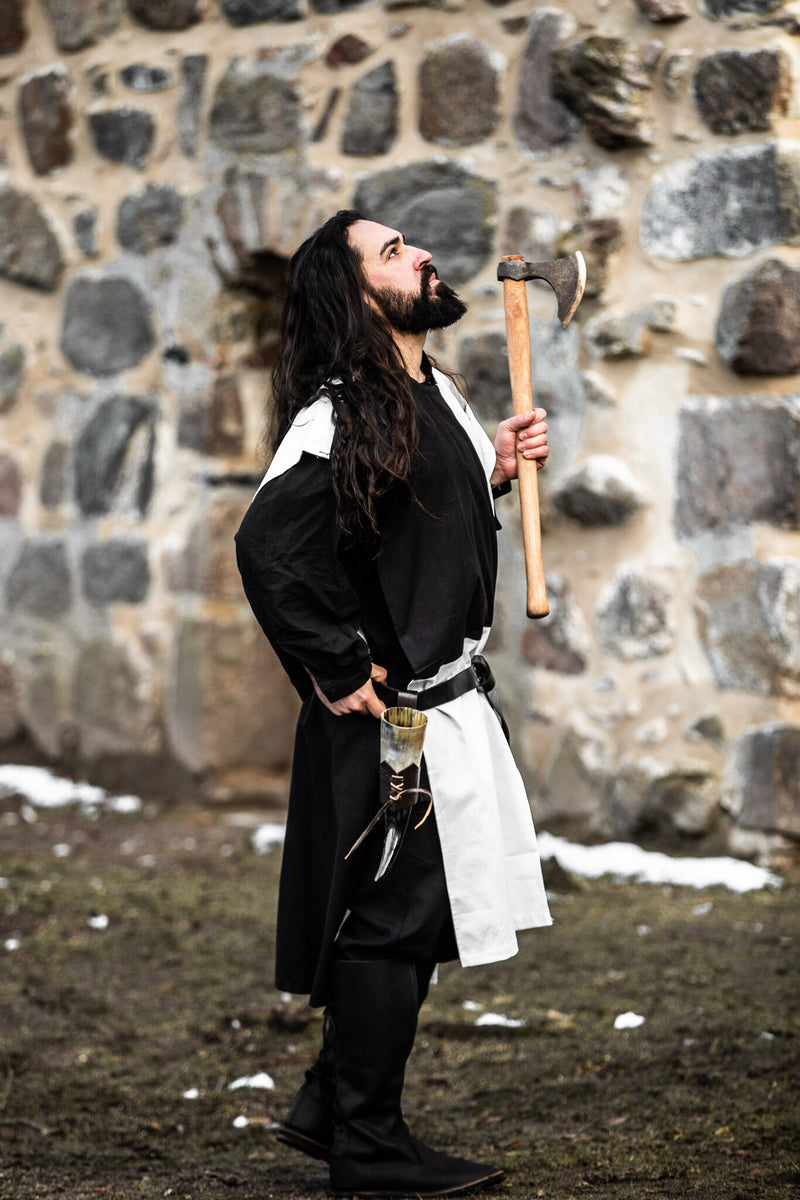 Sobreveste, a cuadros, negro-blanco 