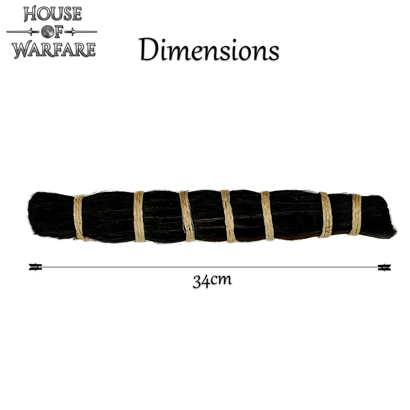 Paardenhaar, zwart 34 cm