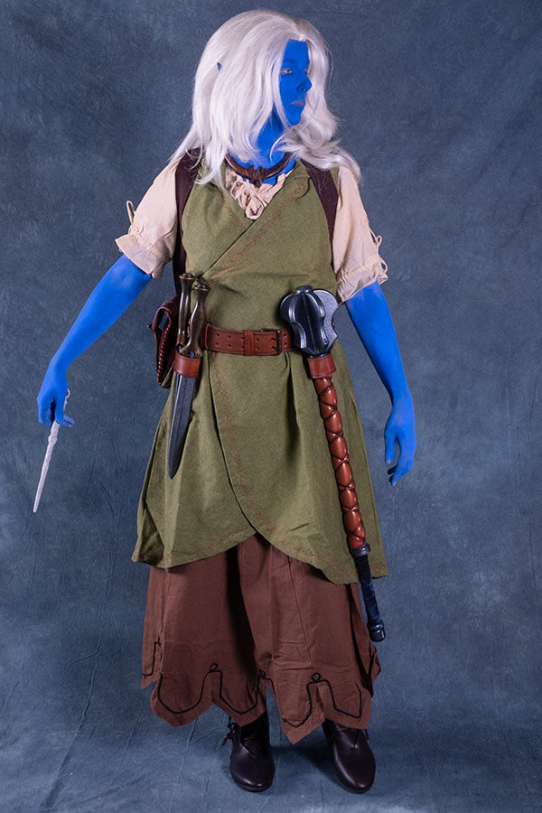 Wrap dress Dala, linden green