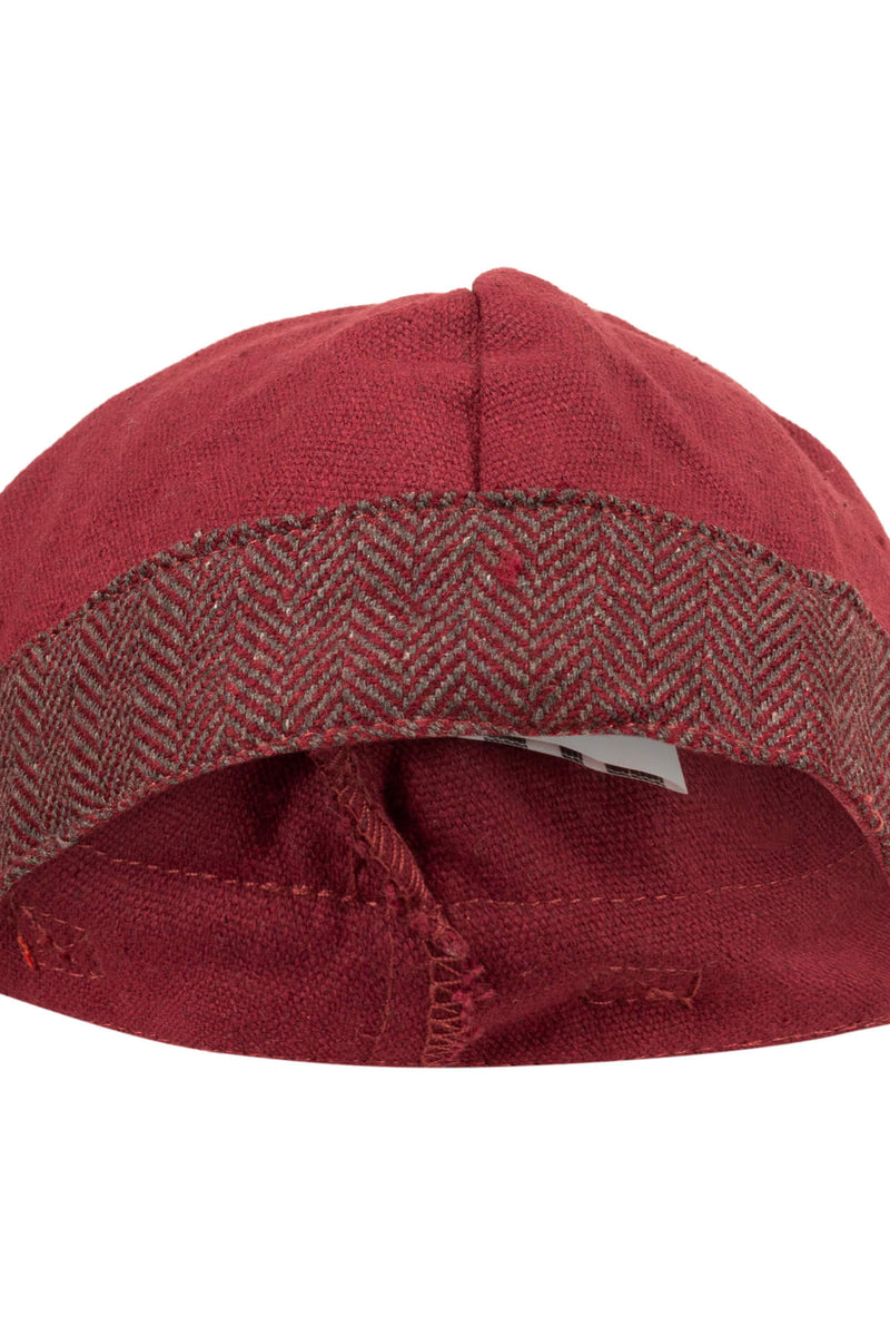 Viking muts Ivar, bordeauxrood