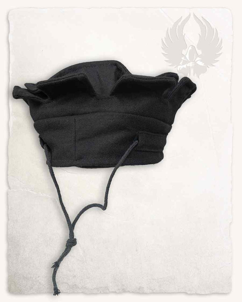 14e eeuwse hoed, Codex Manesse, zwart, wolmix