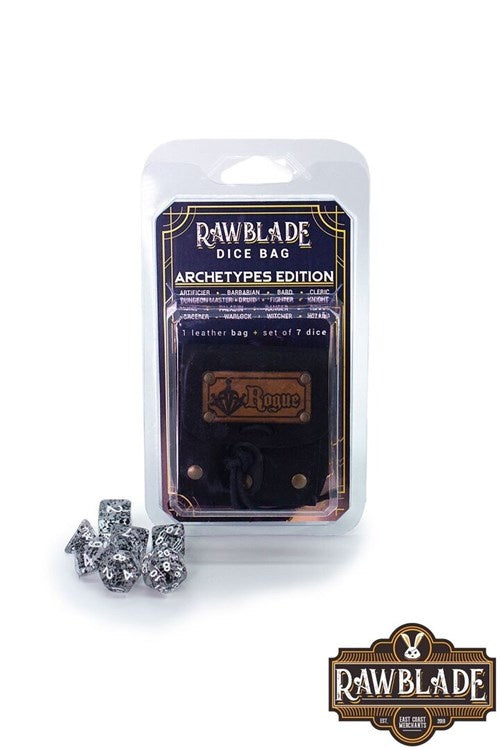 Dice bag met set dobbelstenen Rogue