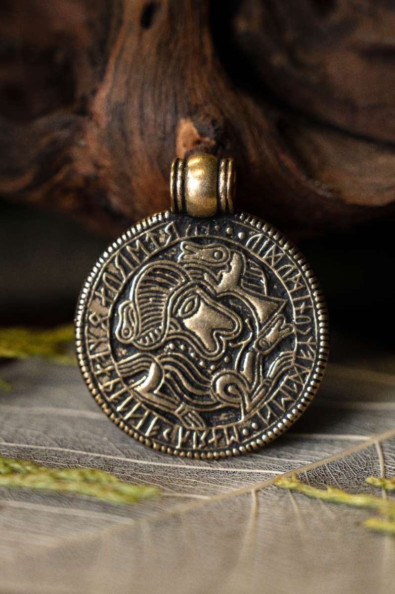 Brakteat Amulett Tjurko, Bronze 