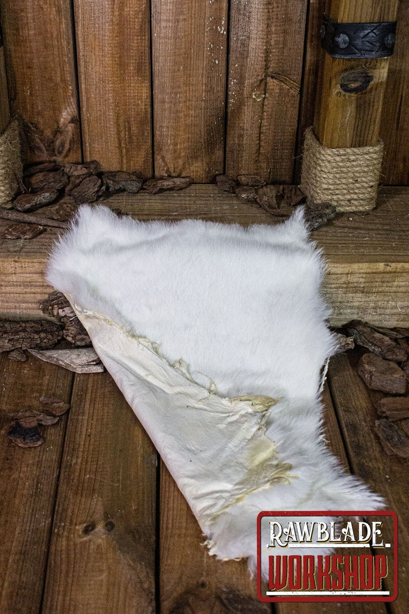 Futro królika - białe