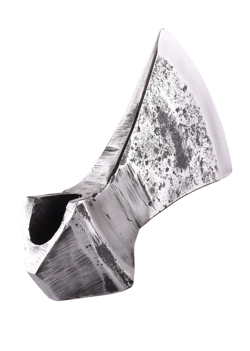 Håndsmedet øksehoved, gammel, skarp, halvskarpt 