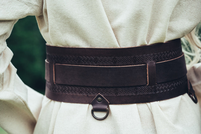Viking riem Sigrid, donkerbruin
