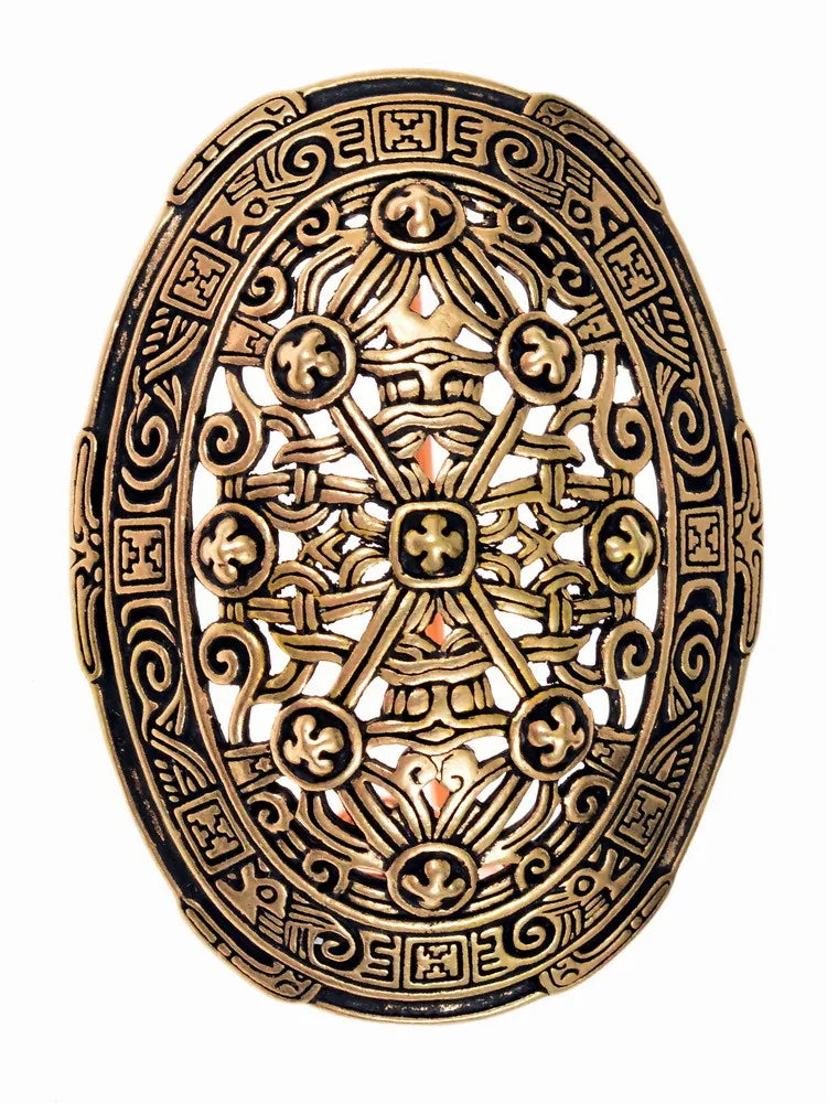 9:e århundradets Vikingasköldpadda brosch, Borre-stil, brons, pris per styck 