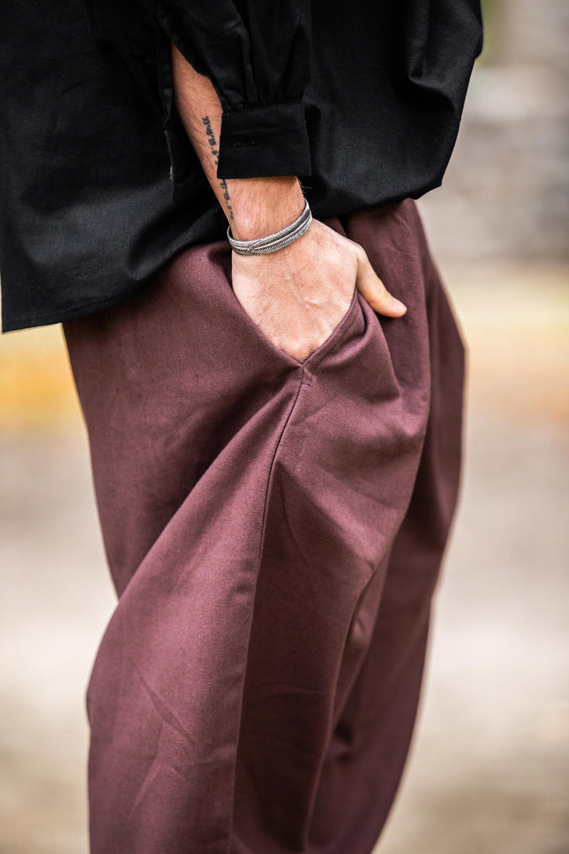 Driekwartsbroek, bruin