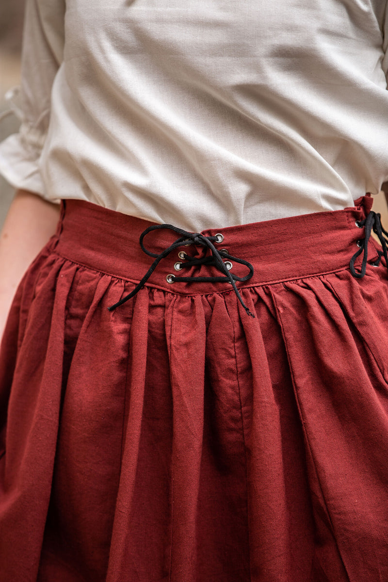 Renaissance skirt, red