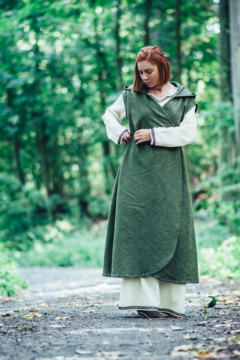 Owinąć sukienkę tyry, zielony