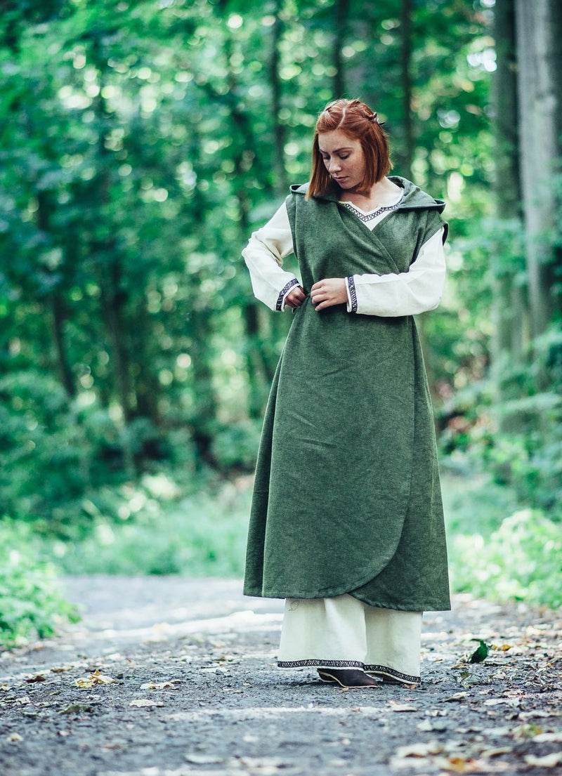 Omlottklänning Thyra, grön 