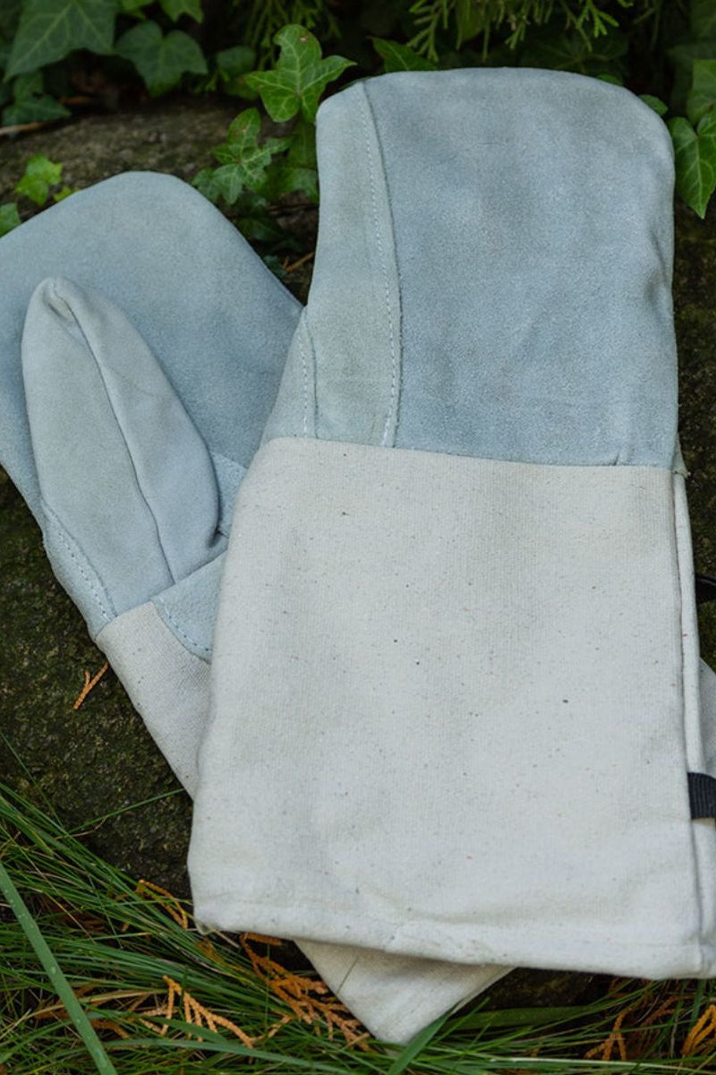 Middeleeuwse keuken handschoenen wit